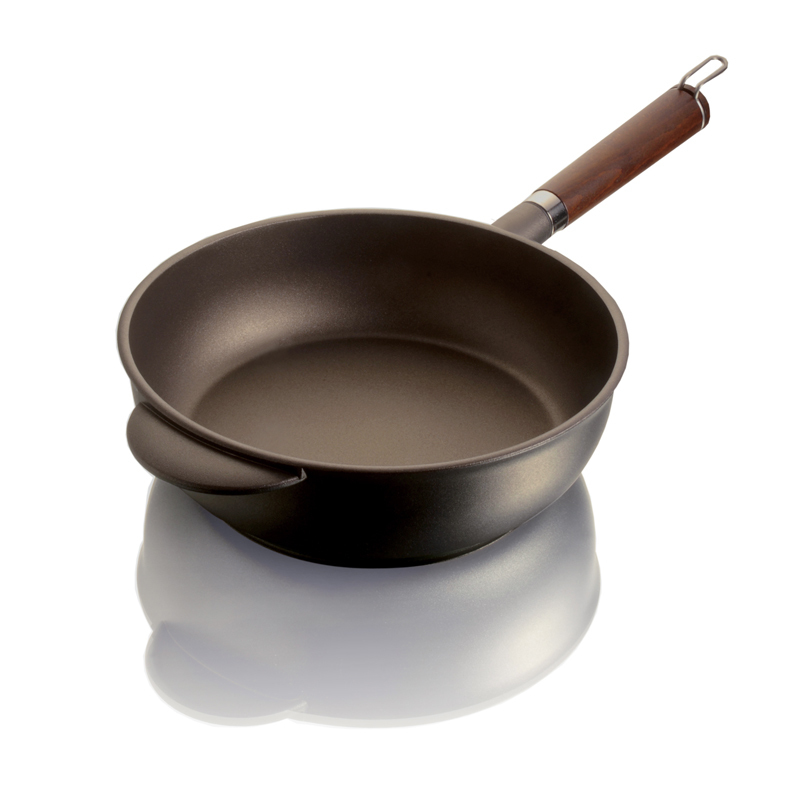 意大利原产Pentolpress特氟龙涂层平底锅 燃气用煎锅28cm棕色